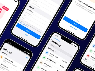 Bank.io - Screens app ui app ui design design design for ios digital design ios app ios app design ios app ui ios design mobile app mobile app design mobile app ui mobile design mobile ui product design ui ui for app ui for ios ui for mobile uiux