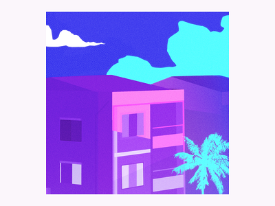 Yangon 4:20PM 80s burma citypop evening illustration myanmar neigh neighborhood retro synthwave vaporwave yangon