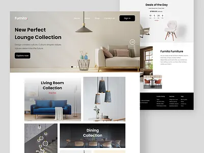 Project 10.4 (Furnito) app design graphic design illustration logo typography ui ux