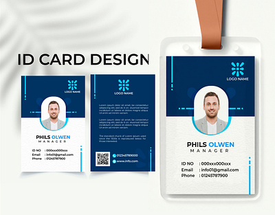 Professional ID Card Template Design brand ident branding busines card card design corporate brochure corporate business corporate id card design graphic design id card motion graphics poster