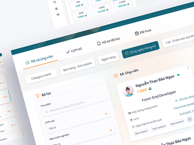 Recruit HRMS app employee hrm recruit ui ux web