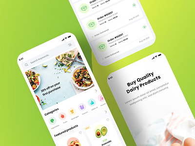 Big cart – Healthy Food App UI Kit design figma admin figma download figma freebies food food app food app design free figma download freebies mobile app mobile design mobile ui ui ui design ui ux uikit