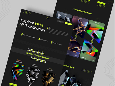 Hi-Fi NFT figma landingpage ui uidesign uiux ux uxdesign