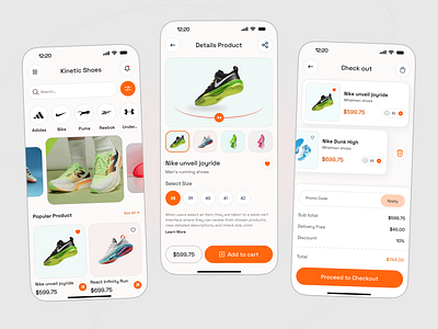 Online Shoes - Mobile App design 👟 adidas e commerce jordan mobile app nike nike shoes online shop online store shoe app shoe mobile app shoe store app shoes shoes mobile app shoes shop shopping shopping app sports shoes