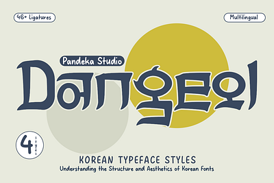 Dangeol - 4 Korean Styles Font contemporary