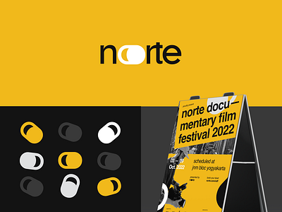 NORTE - Brand Guideline agency brand brand guideline branding design documentary festival film graphic design illustration logo mockup poster short movie slabpixel vector
