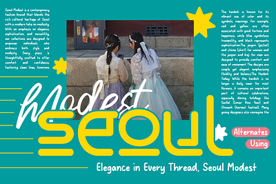 Seongal - 4 Korean Display Typeface decorative