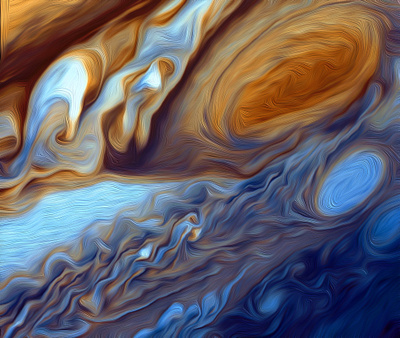 Jupiter jupiter oil pop art space