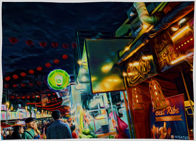 Kuala Street Market kuala lumpur malaysia neo noir pop art