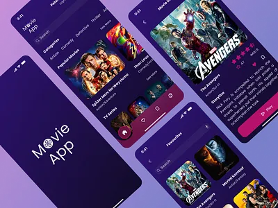 Movie App app branding design logo ui ux