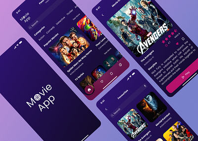 Movie App app branding design logo ui ux