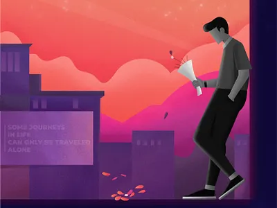 sad man lost hope character design flat illustration graphic design illustration minimal vector