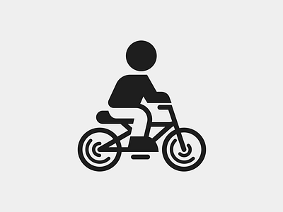 Bicyclist bicycle bicyclist bike brand branding design elegant graphic design illustration logo logotype mark minimalism minimalistic modern ride sign