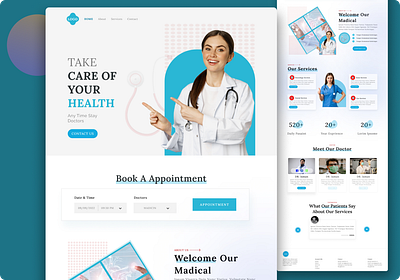 Health Care website... app design graphic design illustration landing page ui ux website