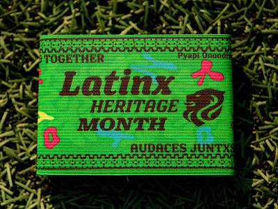 Latinx Heritage Month Captain Armband OL REIGN athlete athlete brand branding central america design graphic design hispanic hispanic heritage month illustration latin latinx latinx heritage month logo south america vector