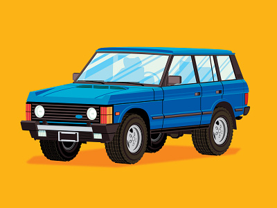Off Road cars illustration illustrator land rover suv the creative pain vector