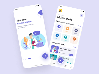 Medical Mobile Apps andriod clean design designapps doctor exploration iso isodesign medicalapps mobileapps mobileappsdesign ui uidesign uiux