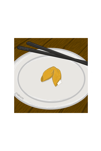 Fortune Cookie 2d digital illustration graphic design illustration