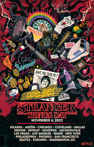 It's Stranger Things Day X Butcher Billy bold butcher billy comic dynamic graphic netflix posters stranger things