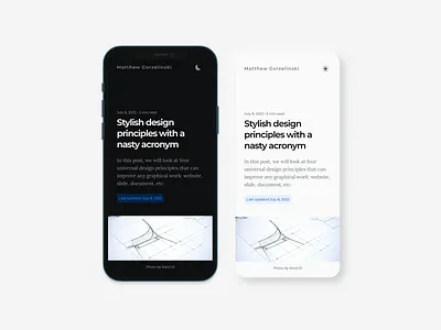 Blog Post | Matthew Gorzelinski blog clean dark light minimal personal post theme typography ui