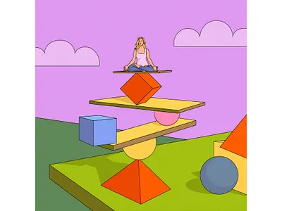 The Mental Function No. 6: Building up Knowledge (Wisdom) 2d illustration book illustration design editorial illustration psychology