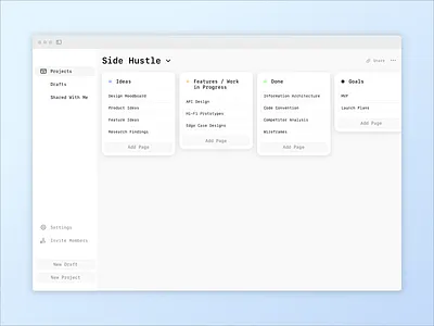 Notify - Note taking app. desktop figma macos native note note taking app product design productivity saas sketch ui ux