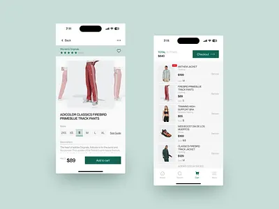 E-commerce Mobile Application cart dark mode e commerce ecommerce eshop light mode mobile mobile app mobile application mobile design mobile ui mobile ux navigation online shop online shopping product page ui design uiux ux design