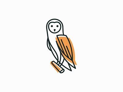 Barn Owl Logo barn owl bird branding design education geometric identity illustration lines logo mark mascot nature optometry owl premium school symbol vector wisdom