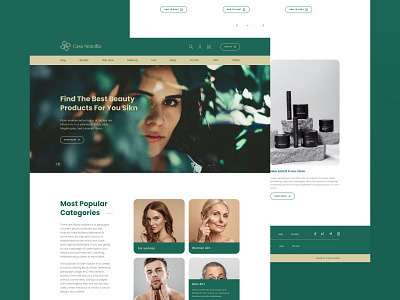 Casa Sencilla - Cosmetics website concept