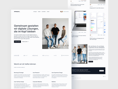 🤍 Relaunch of whitespace_ agency clean ui collective landingpage ui ux webdesign whitespace whitespace