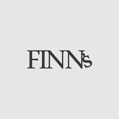 FINN's graphic design logo typography