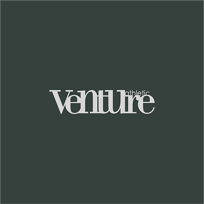 Venture design graphic design logo typography