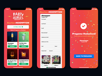 NFT Redemption Webapp Design branding design mobile nft redemption ui ux web web design webapp