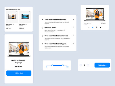 Cards button carddesign clean components dashboard dell design ecommerce icons minimal ui uicards widgetdesign