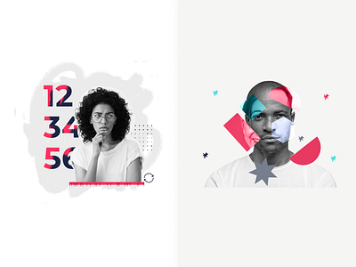 Collage branding graphic design
