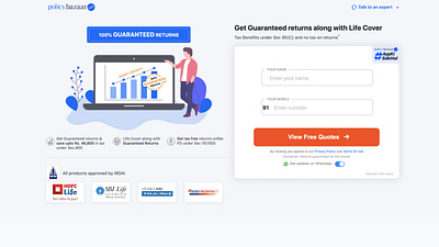 Lead Page branding typography ux