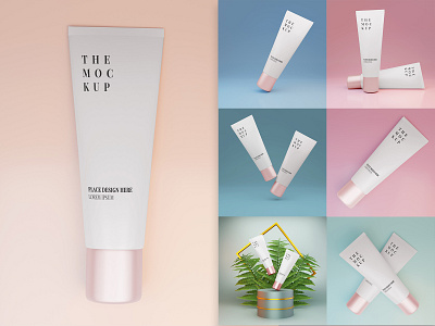 3D Realistic Cream Tube Mockup beauty cream bottle mockup branding cosmetic label cosmetic mockup cosmetic template cosmetics cream cosmetics packaging cosmetics product cream mockup cream tube lotion lotion bottle medical packaging mockup product mockup psd template tube
