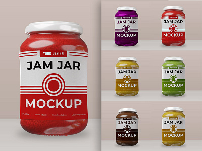 3D Realistic Jar Jam Mockup bottle mockup branding chocolate mockup food mockup food packaging glass jar glass mockup jam jam jar jam mockup jar jar jam mockup jar mockup mockup packaging mockup product packaging psd realistic mockup strawberry jam template