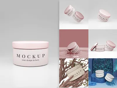 3D Realistic Jar Mockup bottle mockup branding cosmetic cosmetic jar cosmetic mockup cosmetics cream cosmetics packaging cosmetics product cream mockup design jar jar mockup label mockup lotion mockup mockup product mockup psd skincare mockup soap mockup template
