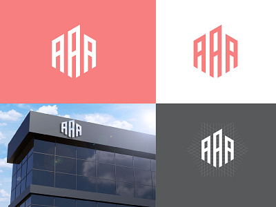 AAA LETTER MARK LOGO CONCEPT aaa logo alphabet logo branding building logo constraction logo creative logo design graphic design grid logo letter a logo letter mark logo letters logo logo logo design modern logo monogram logo triple a logo vector