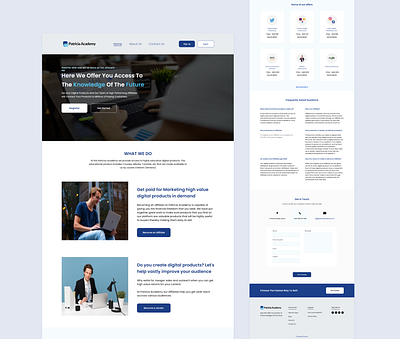 Patricia Academy adobexd design minimal typography ui ux