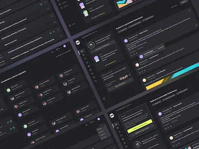 Live online learning platform app black code colorful community courses dark mode dashboard design education figma gradients online platform ranking responsive studens ui ux website