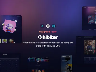 Xhibiter | NFT Marketplace design nft nft portfolio nft project project react ui