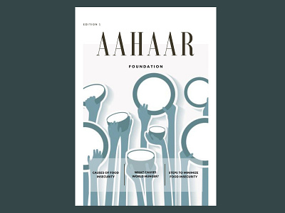 Magazine cover - Aahaar foundation canva design graphic design magazine cover