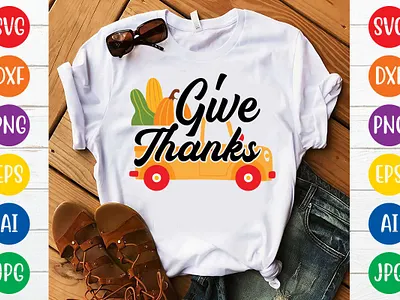 Give Thanks Cut File autumn bundle svg