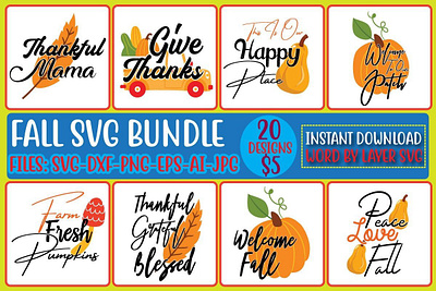 Fall Svg Bundle autumn bundle svg