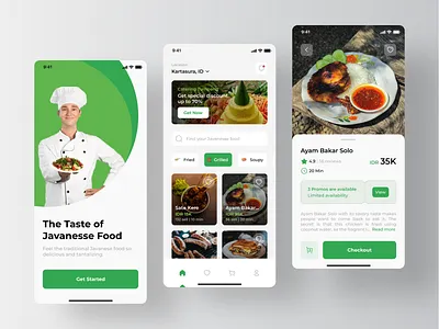 Javanese Food Delivery App casestudy challenge delivery food fooddelivery javanese mobileapp ui