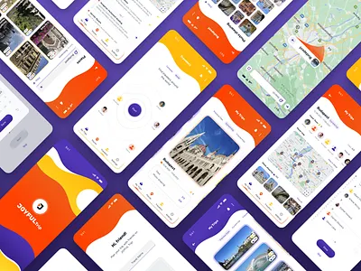 Travel service - Mobile app app app design mobile app mobile app design mobile design mobile ui tourism travel travel agency travel app travel service traveling trip
