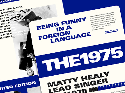 Daily UI inspiration - THE1975 concept design graphic design ui