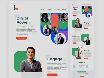Digital-I promo website branding creative develop digital idea interaction landing mobile onetemplate promo template ui ux website young